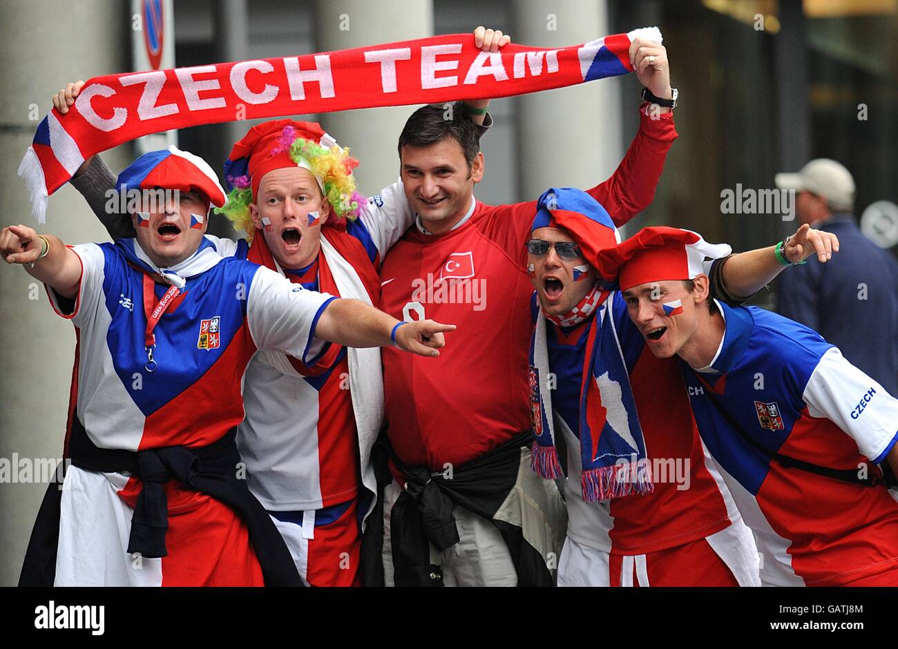 Fußball - Europameisterschaft 2008 - Gruppe A - Türkei vs. Tschechische Republik - Stade de Geneve Stockfoto