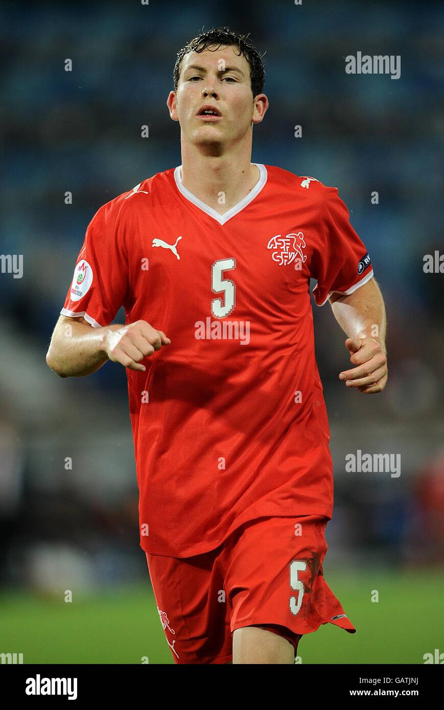 Fußball - UEFA-Europameisterschaft 2008 - Gruppe A - Schweiz - Portugal -  St Jakob-Park. Stephan Lichtsteiner, Schweiz Stockfotografie - Alamy