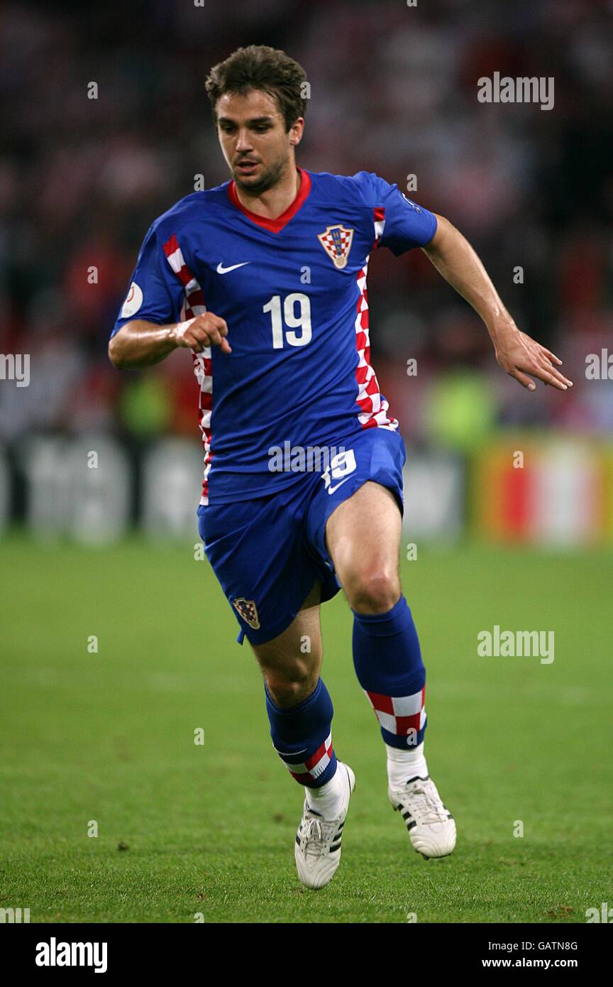 Fußball - UEFA-Europameisterschaft 2008 - Gruppe B - Polen - Kroatien - Hypo-Arena. Niko Kranjcar, Kroatien Stockfoto