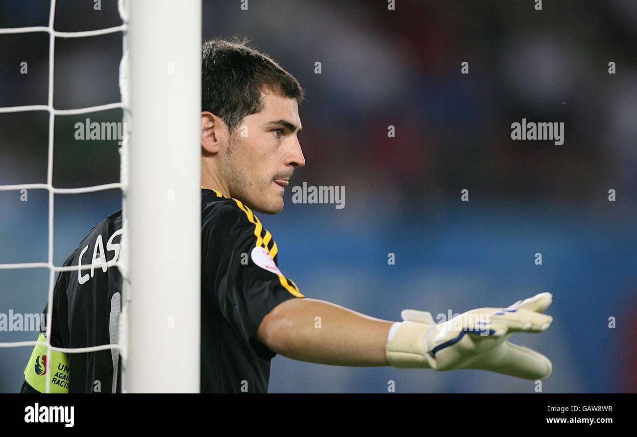 Fußball - Europameisterschaft 2008 - Viertel Finale - Spanien / Italien - Ernst Happel Stadium Stockfoto