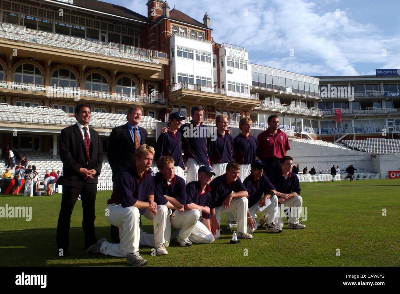 Kricket - der Whitgift School Ben Hollioake Memorial Trophy - 7 a-Side Turnier - AMP Oval Stockfoto