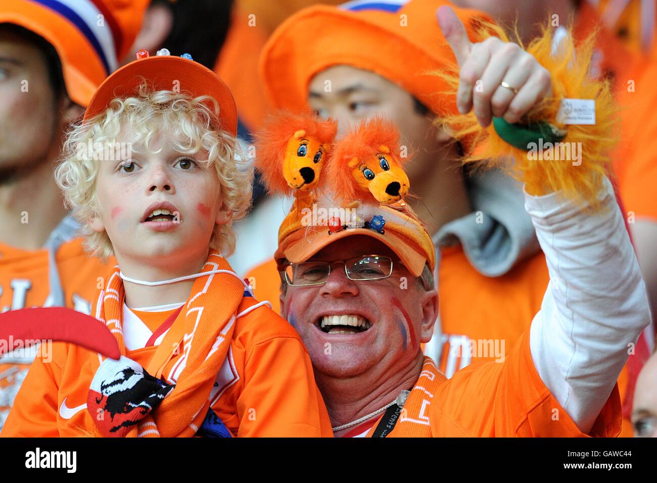 Fußball - Europameisterschaft 2008 - Gruppe C - Holland V Rumänien - Stade de Suisse Stockfoto