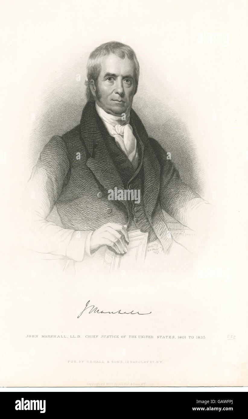 John Marshall, LL.D. Oberrichter der Vereinigten Staaten, 1801-1835 (b12349152-EM6138) Stockfoto