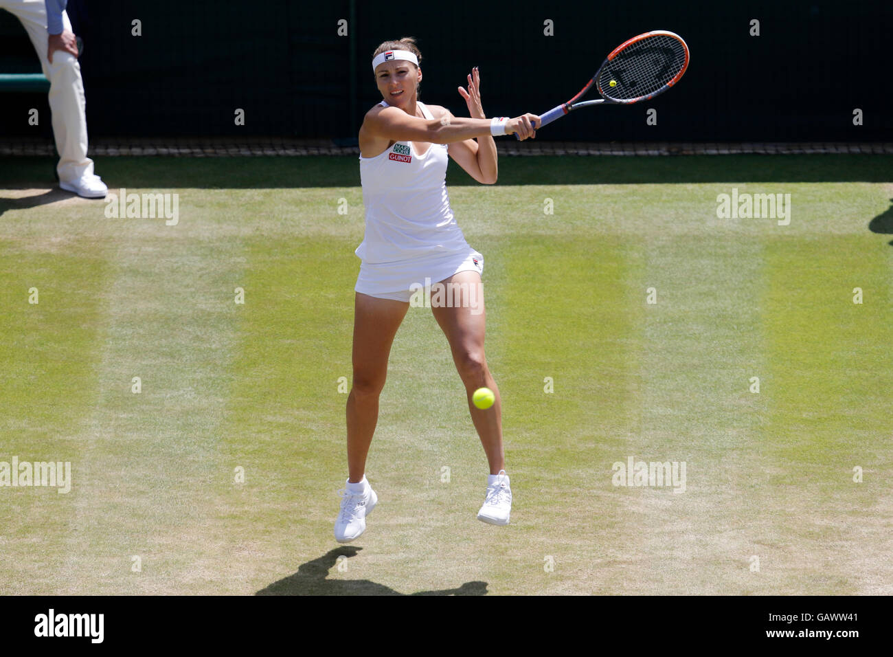 London, UK. 5. Juli 2016. Yaroslava Shvedova Kasachstan Wimbledon Championships 2016 All England Tennisclub, Wimbledon, London, England 5. Juli 2016 die All England Tennis Club, Wimbledon, London, England 2016 Credit: Allstar Bild Bibliothek/Alamy Live-Nachrichten Stockfoto