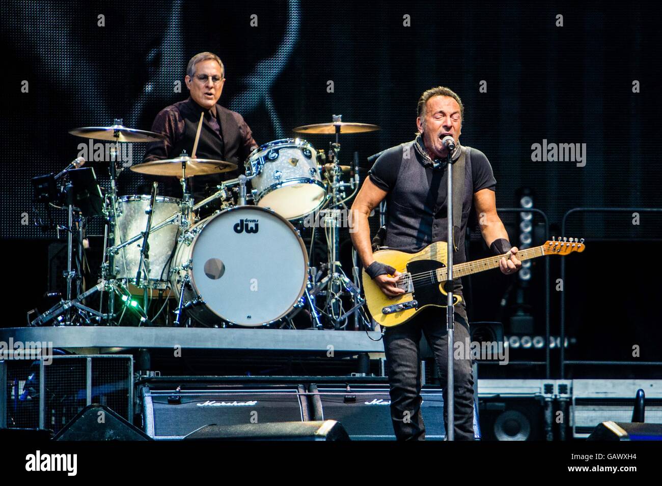 Mailand, Italien. 5. Juli 2016. Bruce Springsteen führt live im Stadio San Siro in Mailand am 5. Juli 2016 für The River Tour Credit: Mairo Cinquetti/Alamy Live News Stockfoto