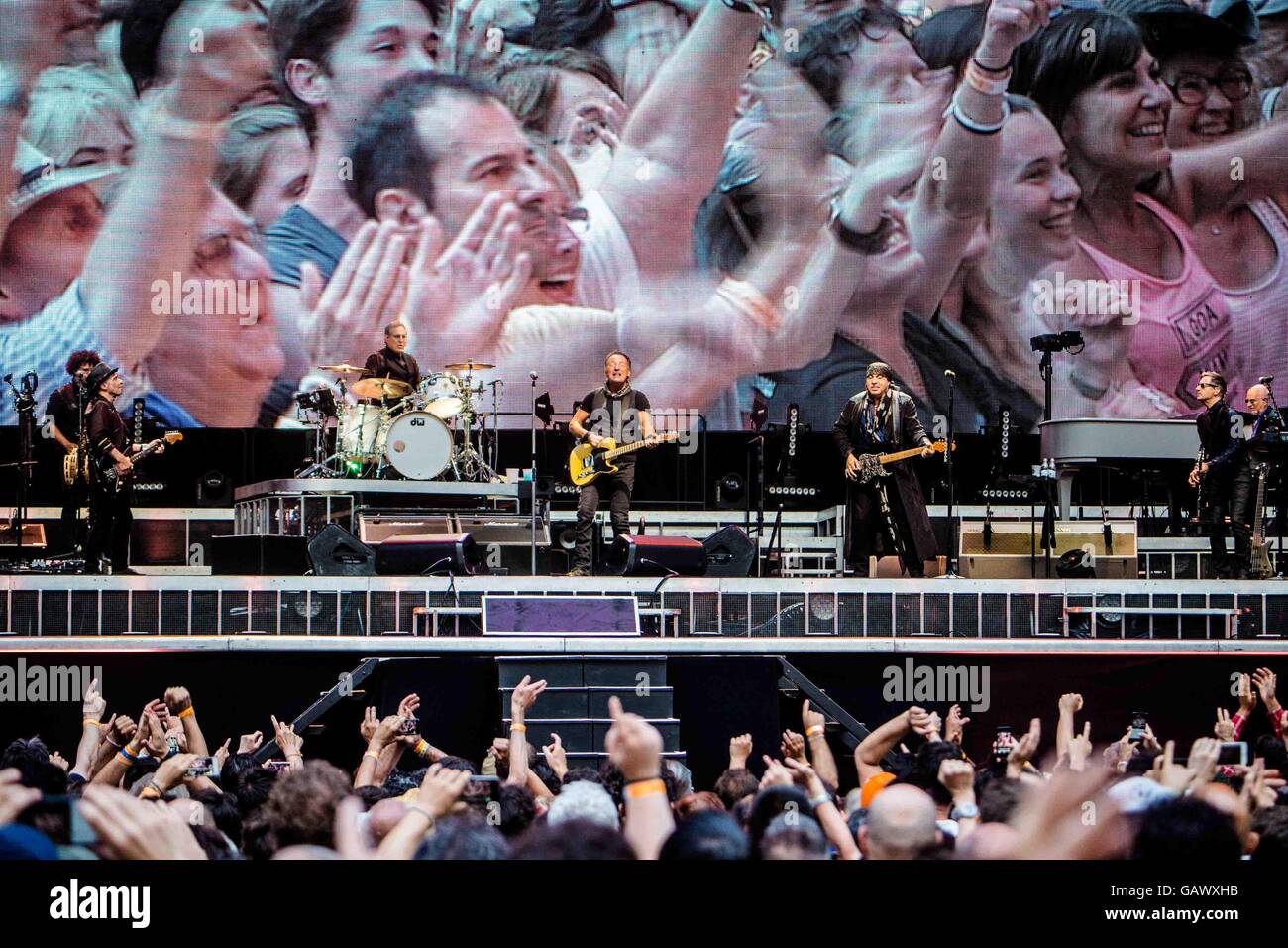 Mailand, Italien. 5. Juli 2016. Bruce Springsteen führt live im Stadio San Siro in Mailand am 5. Juli 2016 für The River Tour Credit: Mairo Cinquetti/Alamy Live News Stockfoto