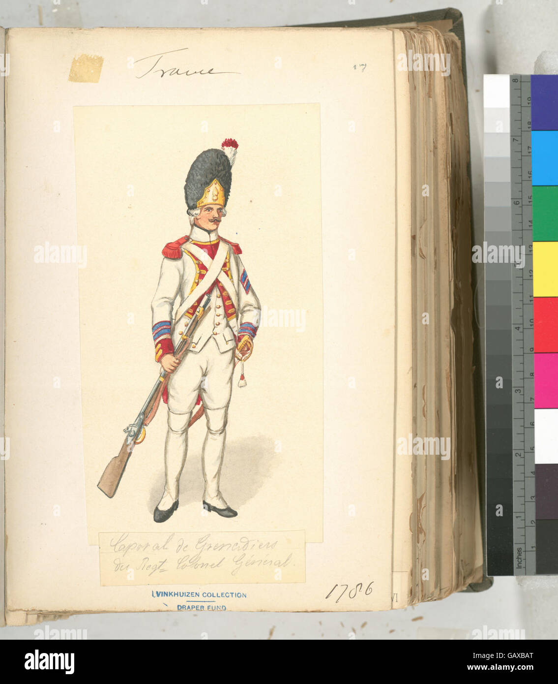 Eine historische Referenz an Frankreich in den Jahren 1786–1789, einer Periode politischer und sozialer Unruhen, die zur Französischen Revolution führte. Gebunden an b14896507-1236924. Stockfoto