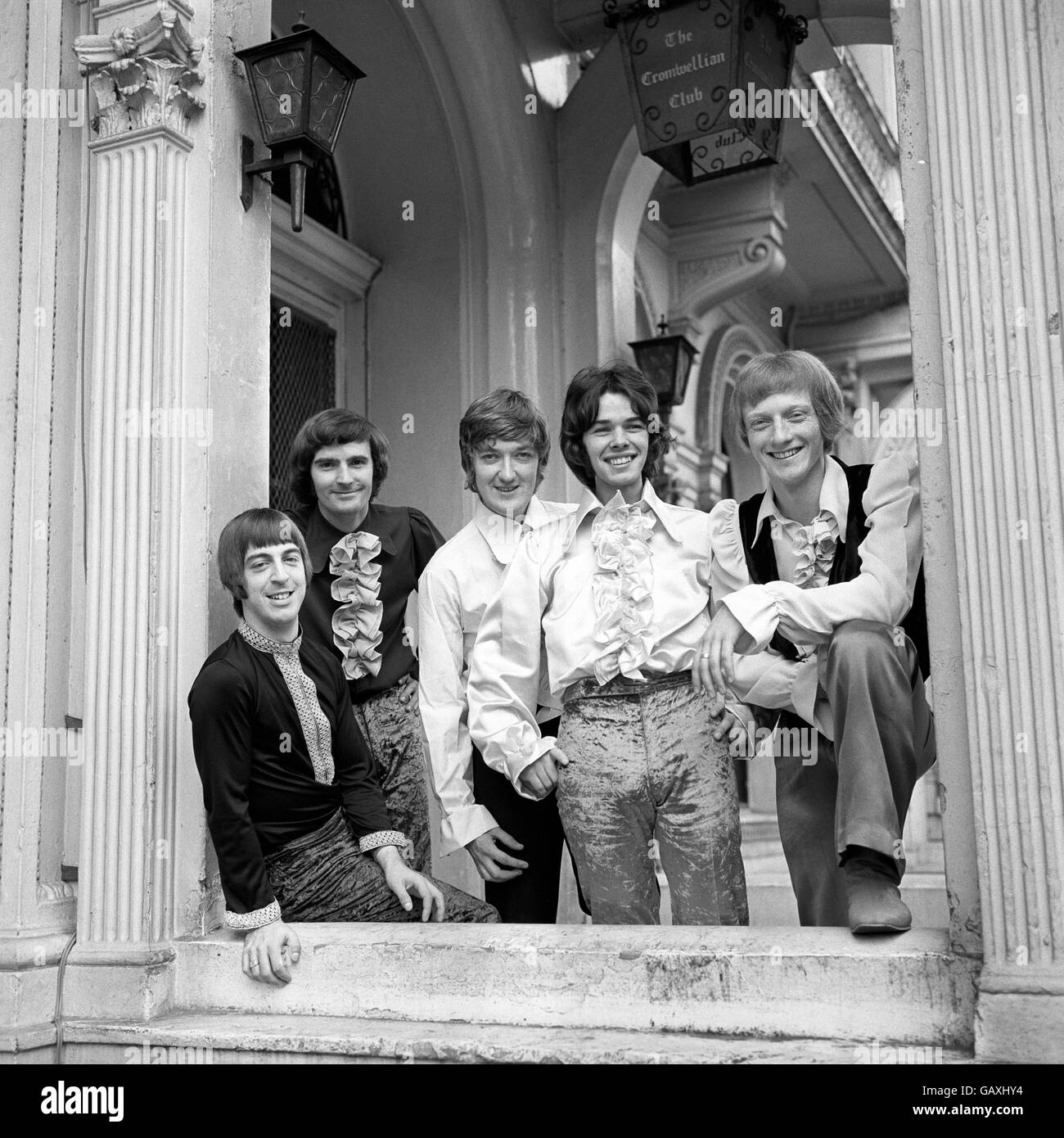 Popgruppe „The Tangerine Peel“. (l-r) Terry Tootill, John Warwick, Terry Gore, James Gaynor und Michael Chapman. Stockfoto