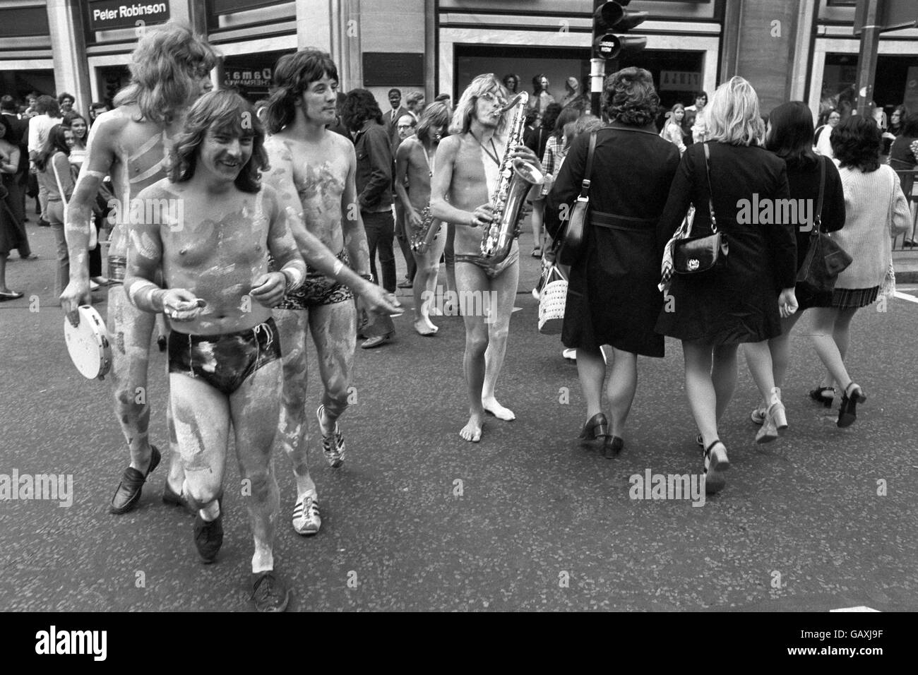 Britische Popmusik - 1970 - Silk City - London - 1972 Stockfoto