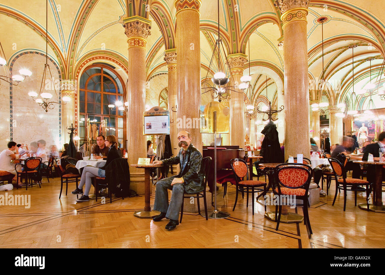 Das Café Central in Wien Stockfoto