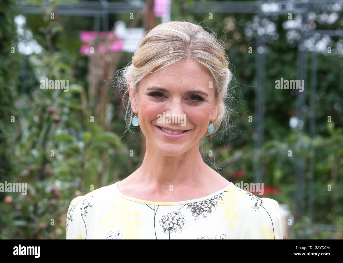 Schauspielerin Emilia Fox in der RHS Hampton Court Flower Show 2016 Stockfoto