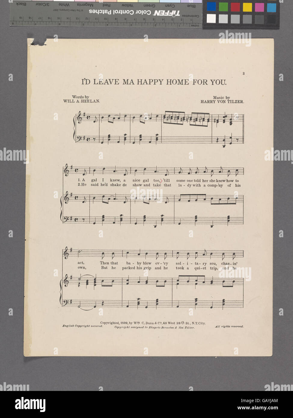 I'd Leave Ma Happy Home for You ist ein Lied, das tiefe Hingabe und Opfer für die Liebe zum Ausdruck bringt. Das Stück reflektiert Themen bedingungsloser Liebe und die Bereitschaft, alles für einen geliebten Menschen aufzugeben. Stockfoto