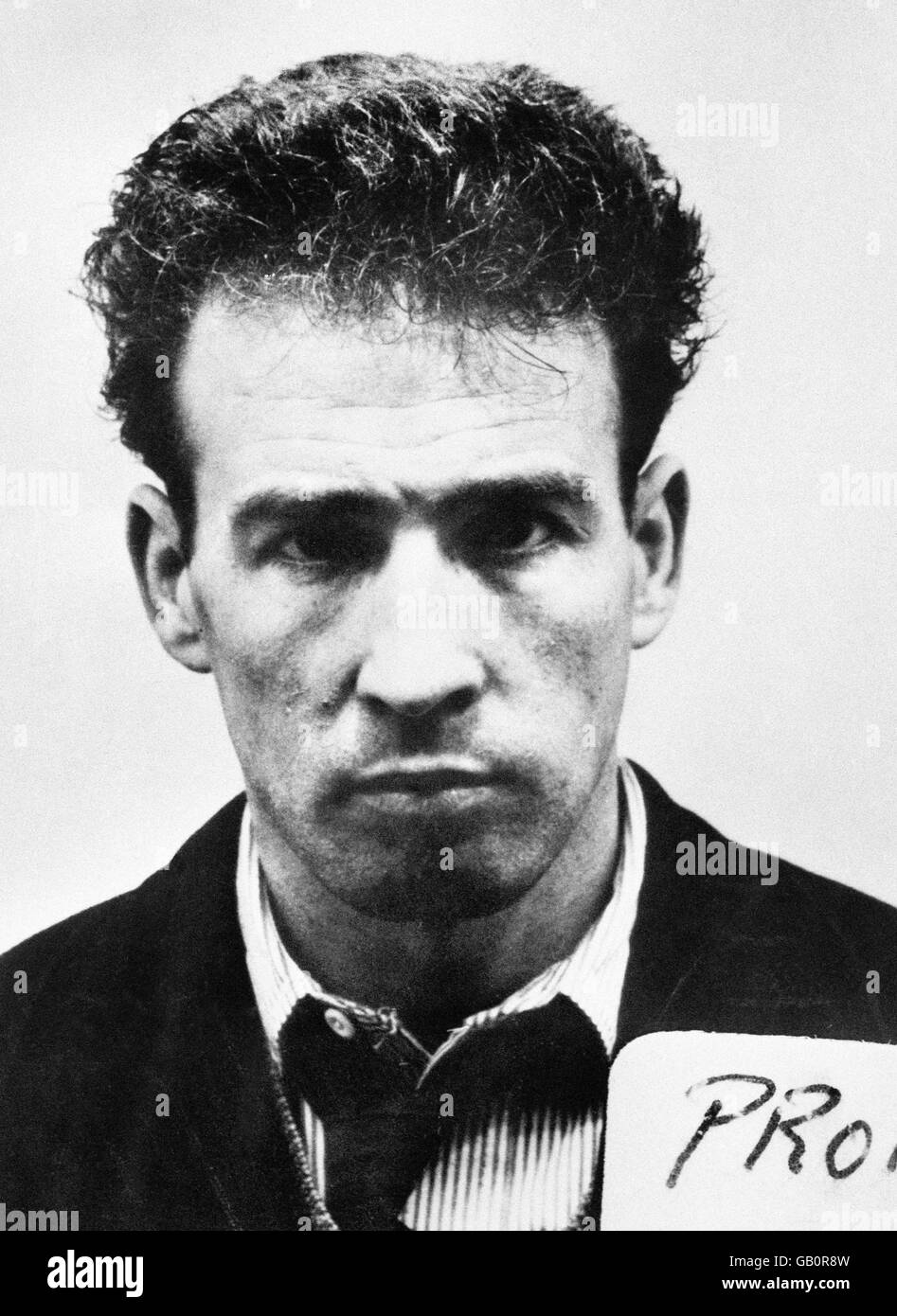 British Crime - Gefängnisse - Entflohene Gefangene - Walter 'Angel Face' Probyn - Dartmoor - 1964. Walter 'Angel Face' Probyn, der aus einer externen Arbeitsgruppe im Dartmoor Gefängnis, Devon, entkommen war. Stockfoto