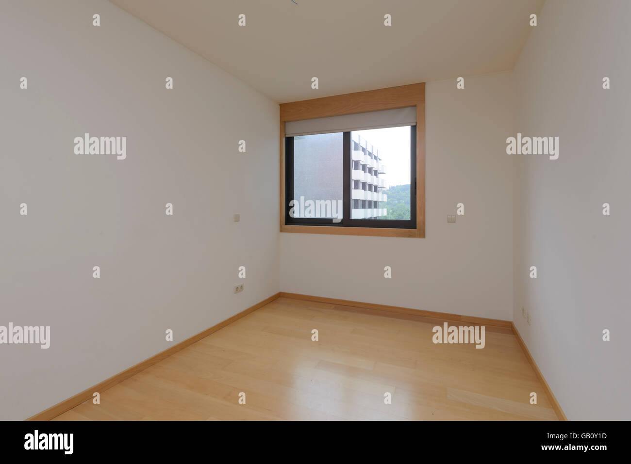 Leeren Raum mit Fenster Stockfoto