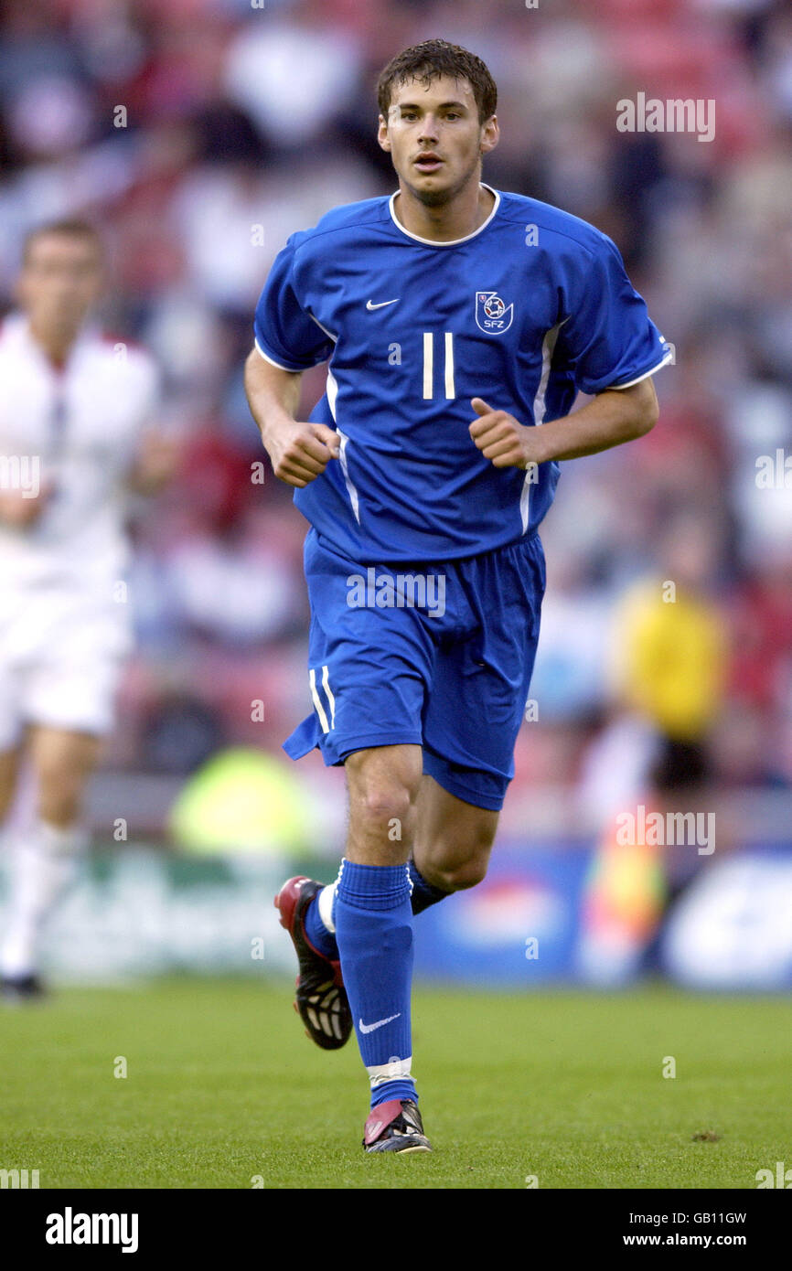 Fußball - U-21-Europameisterschaft 2004 Qualifikation - Gruppe Sieben - England gegen Slowakei. Peter Kiska, Slowakei Stockfoto