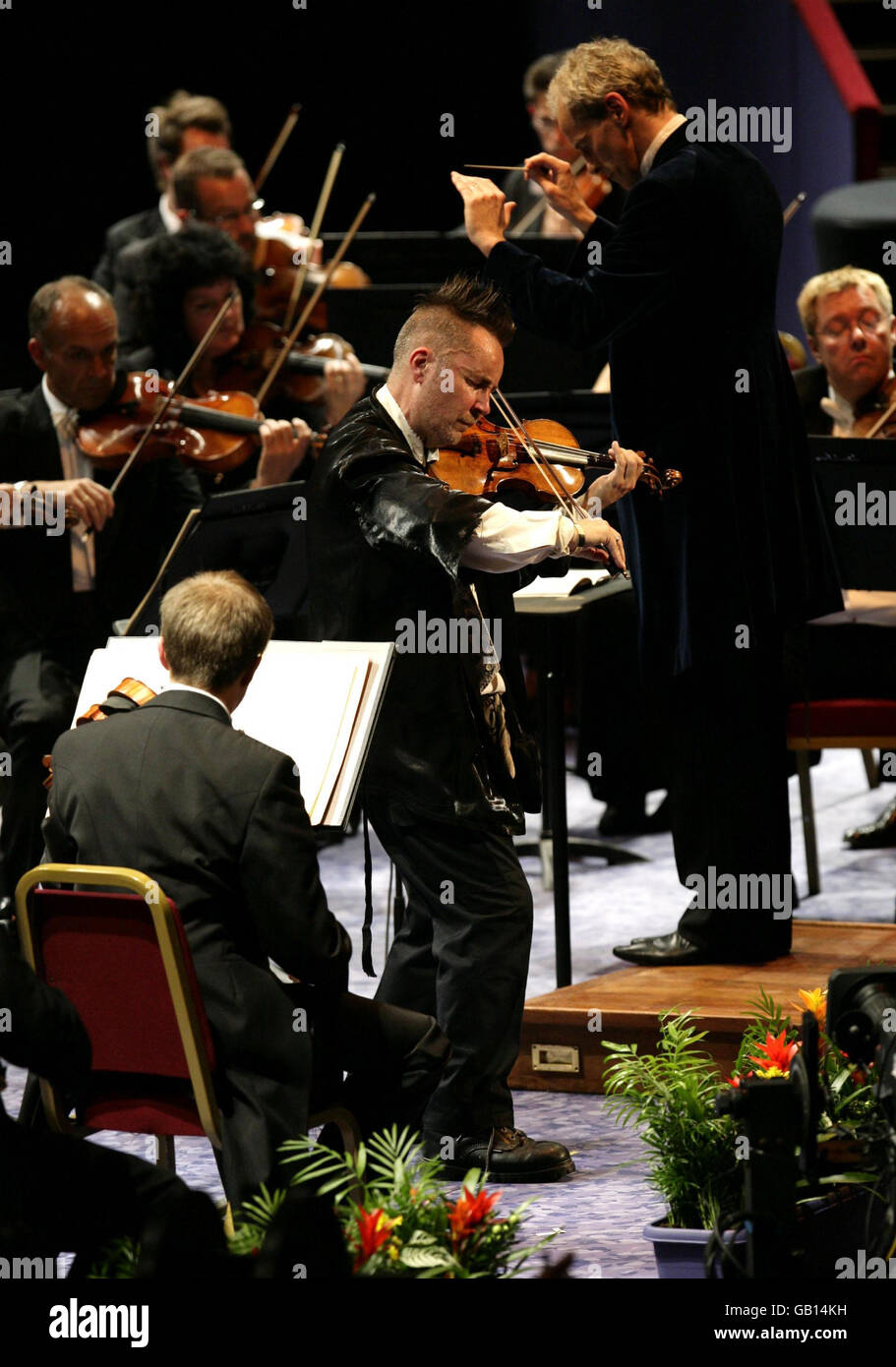 Nigel Kennedy führt bei den Proms Stockfoto