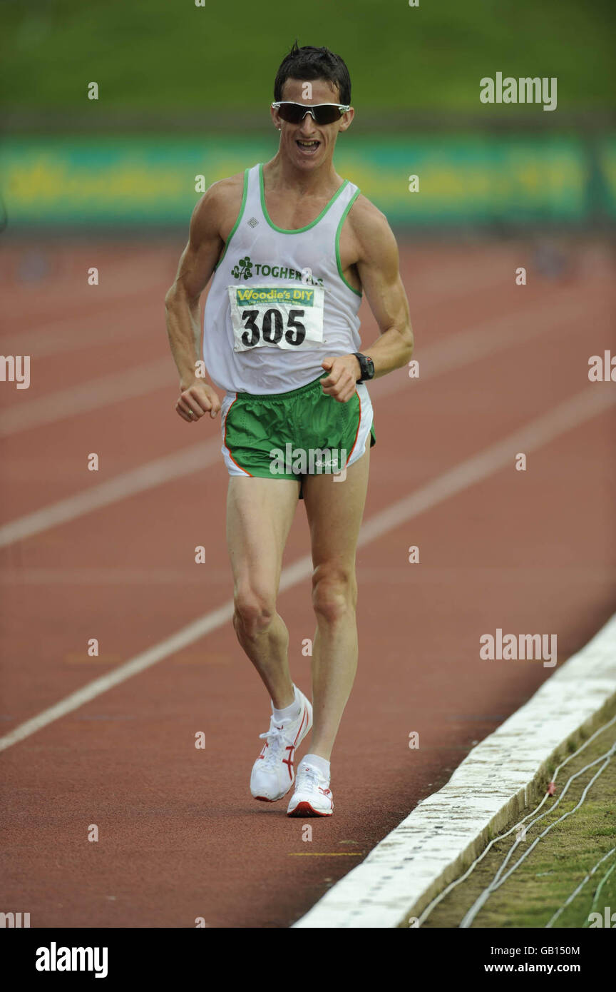 Leichtathletik - Woodies DIY Senioren Leichtathletik-Meisterschaften - Morton Stadion Stockfoto