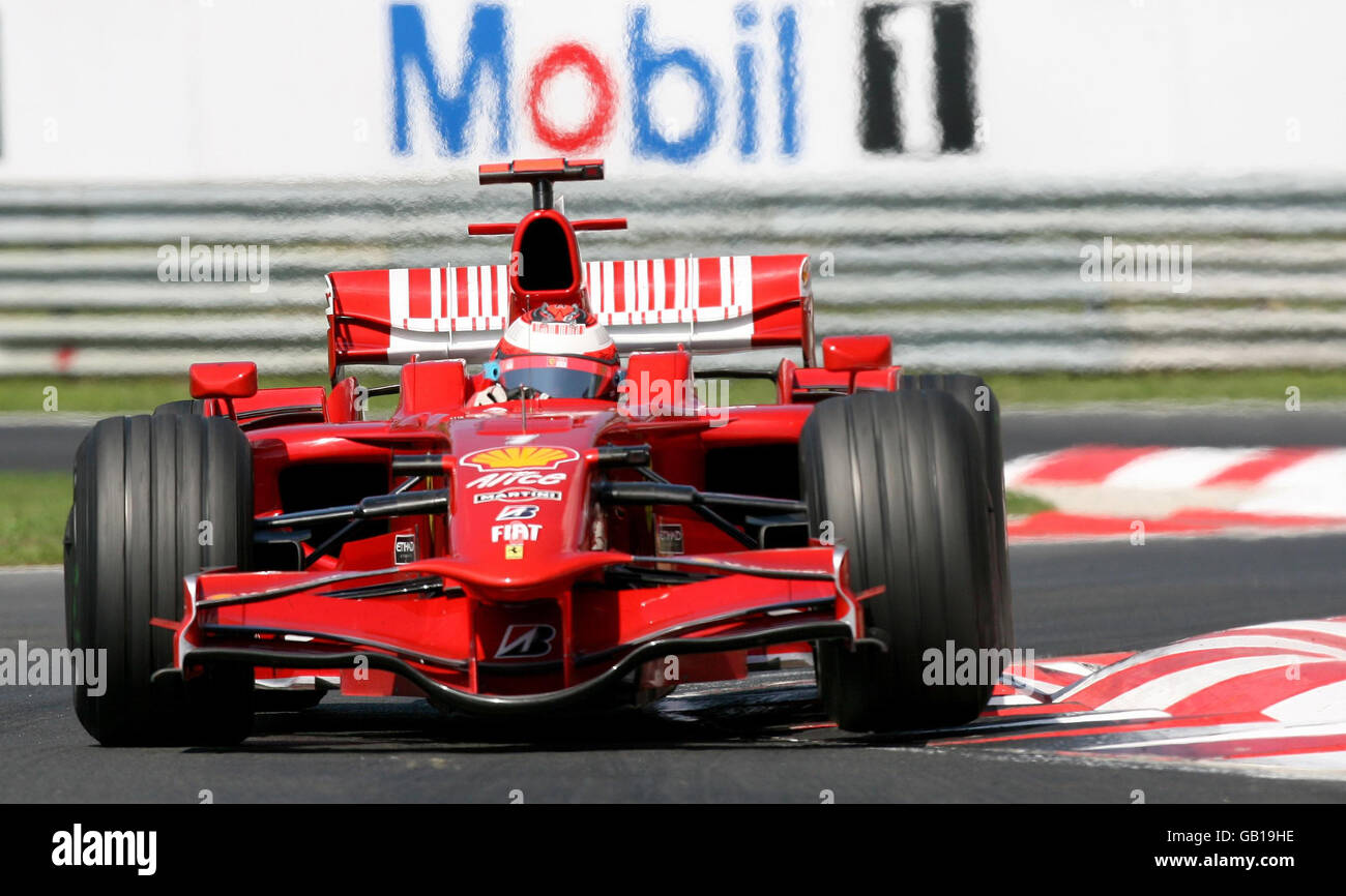 Finalnd's Kimi Räikkönen beim Großen Preis von Ungarn auf dem Hungaroring, Budapest, Ungarn. Stockfoto