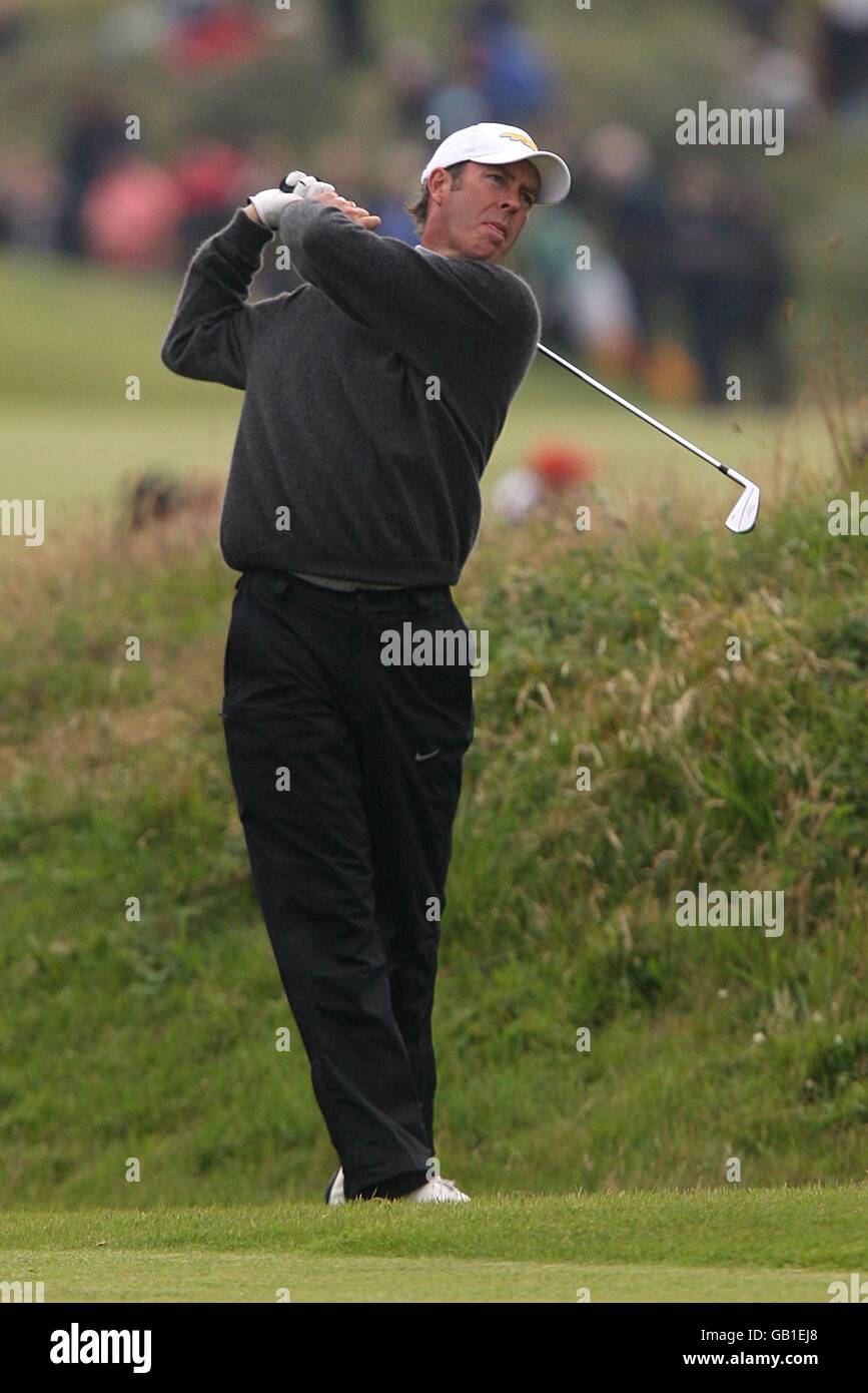 Golf - Open 2008 Championship - Tag Zwei - Royal Birkdale Golf Club. Richard Green aus Australien am zweiten Tag in Aktion Stockfoto