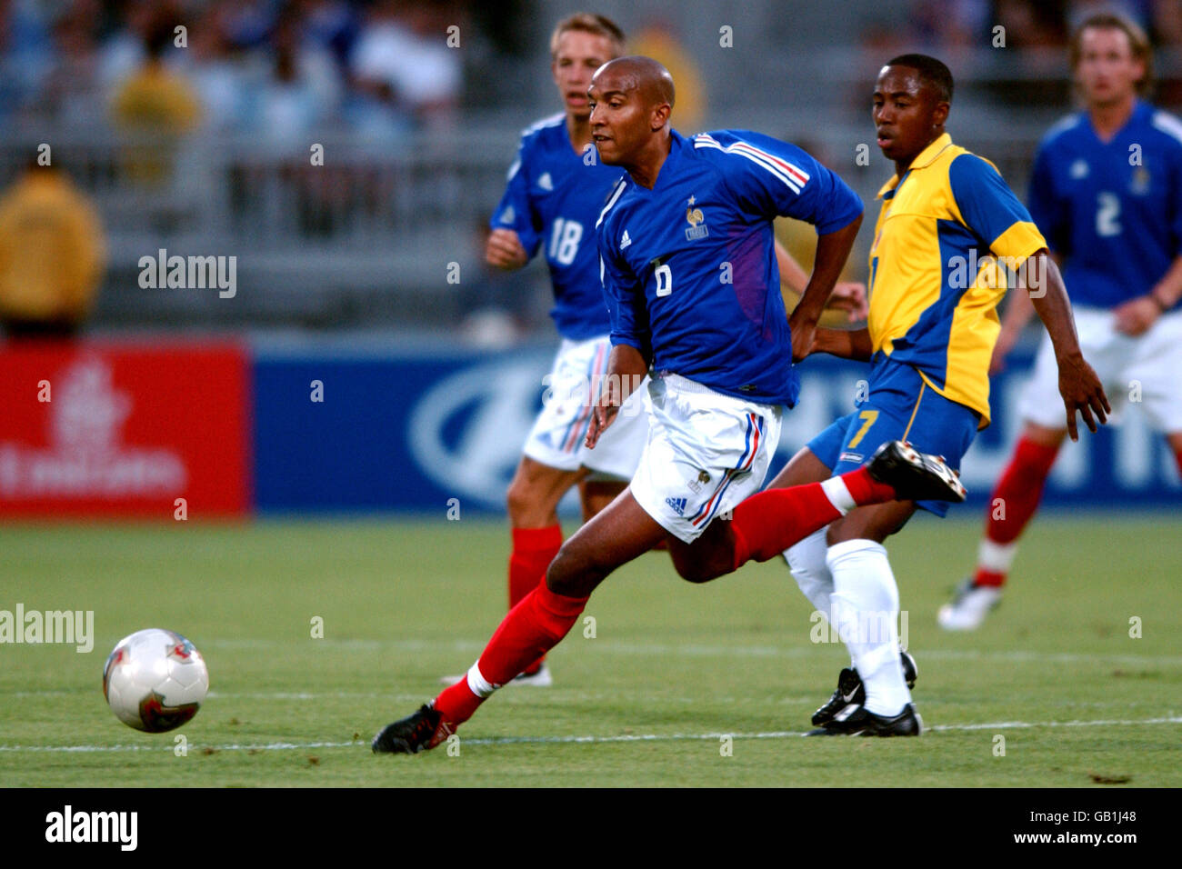 Fußball - FIFA Confederations Cup 2003 - Gruppe A - Frankreich / Kolumbien Stockfoto