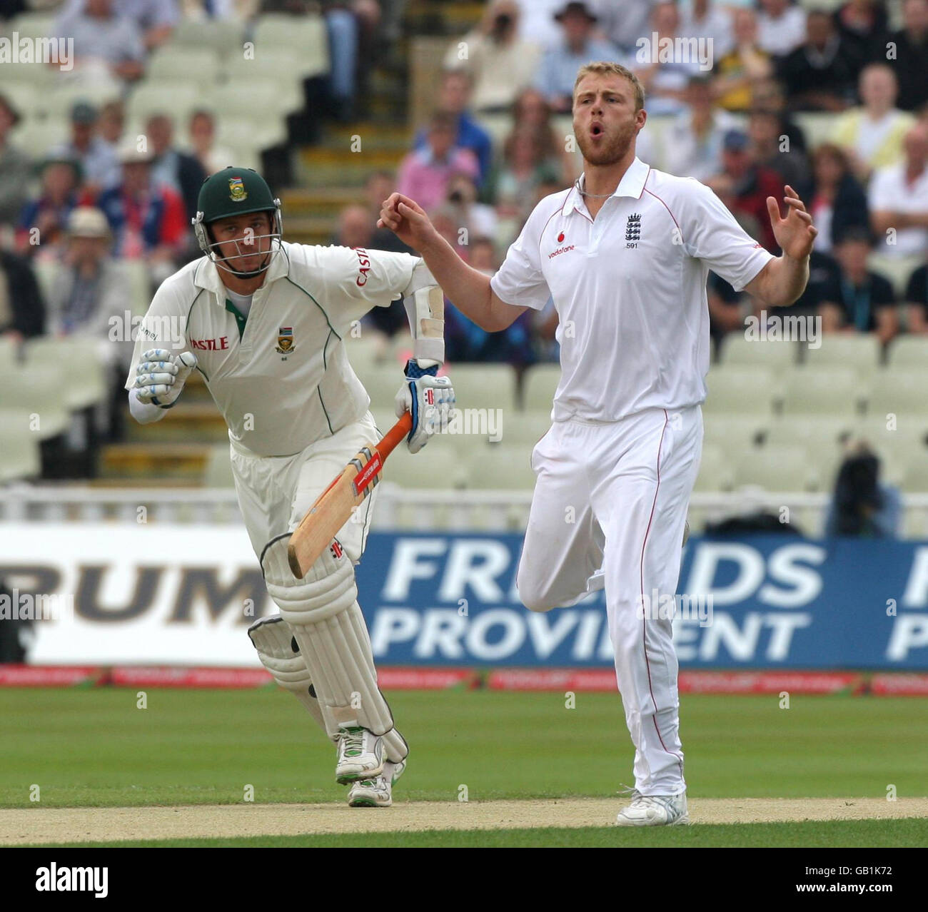 Cricket - Npower dritten Test - Tag 2 - England V Südafrika - Edgbaston Stockfoto