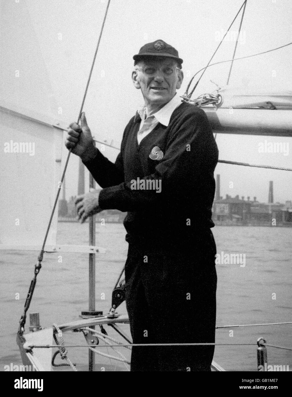 Yachting. Sir Francis Chichester Stockfoto