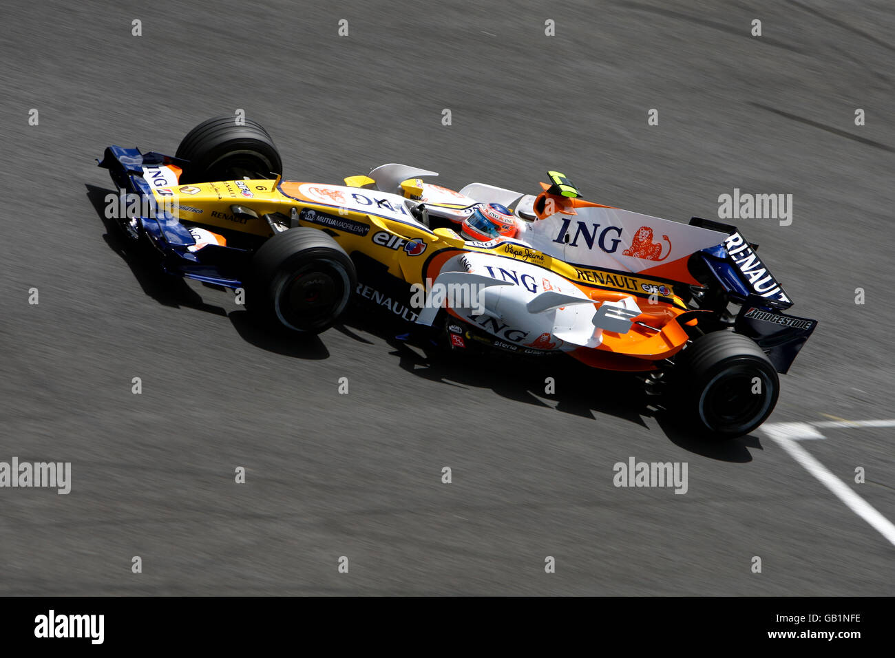 Formel-1-Autorennen - Großer Preis Von Frankreich - Trainingstag - Magny Cours. Nelsinho Piquet, Renault Stockfoto