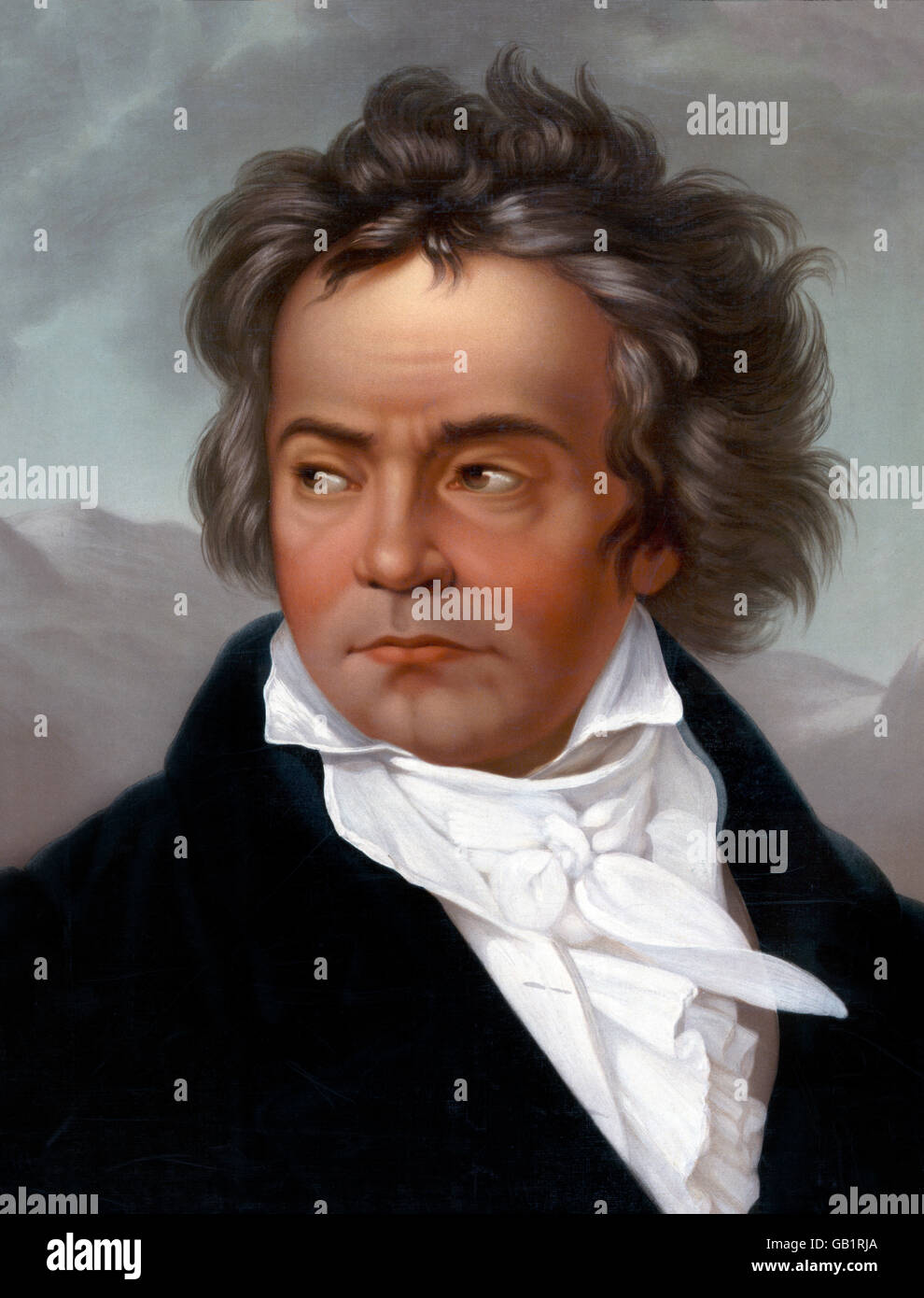 Beethoven. Porträt des deutschen Komponisten Ludwig van Beethoven (1770