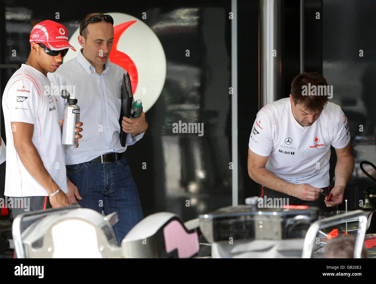 Formel-1-Motorsport - Großer Preis Von Ungarn - Training - Hungaroring. Der britische Lewis Hamilton auf dem Hungaroring, Budapest, Ungarn. Stockfoto