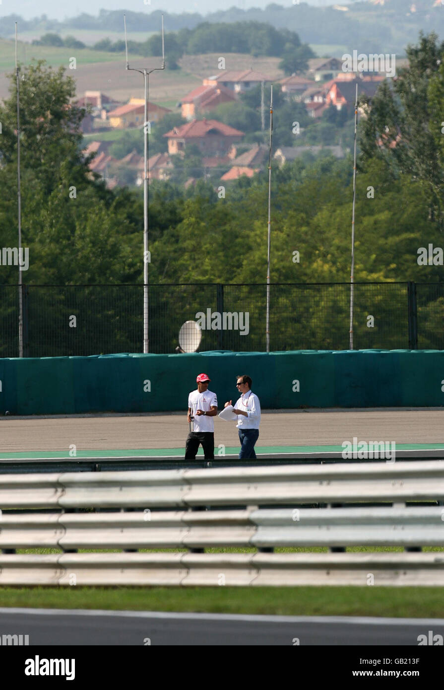 Formel 1 Motor Racing - Grand Prix von Ungarn - Praxis - Hungaroring Stockfoto