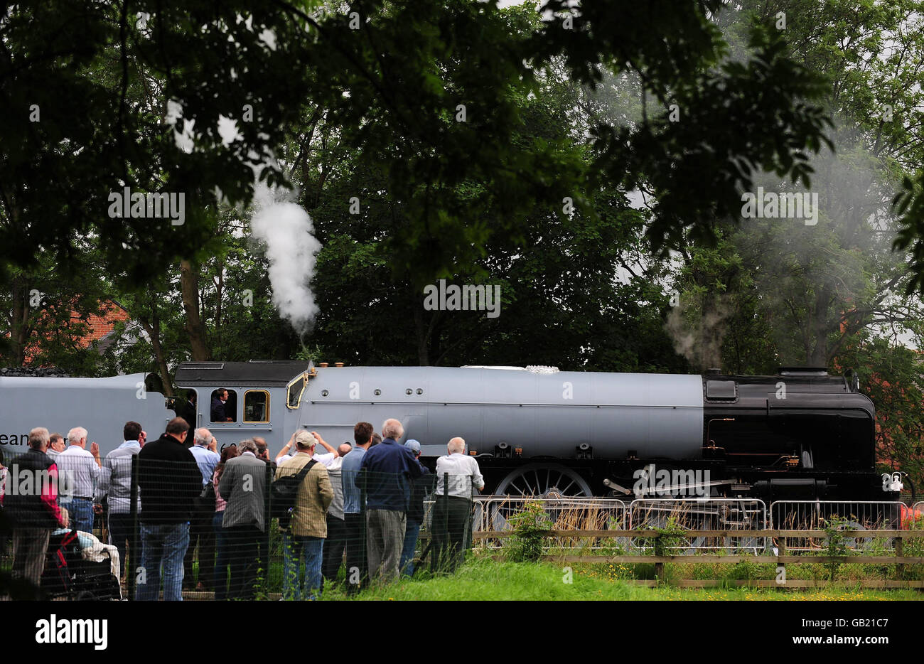 Neue Dampflokomotive Stockfoto