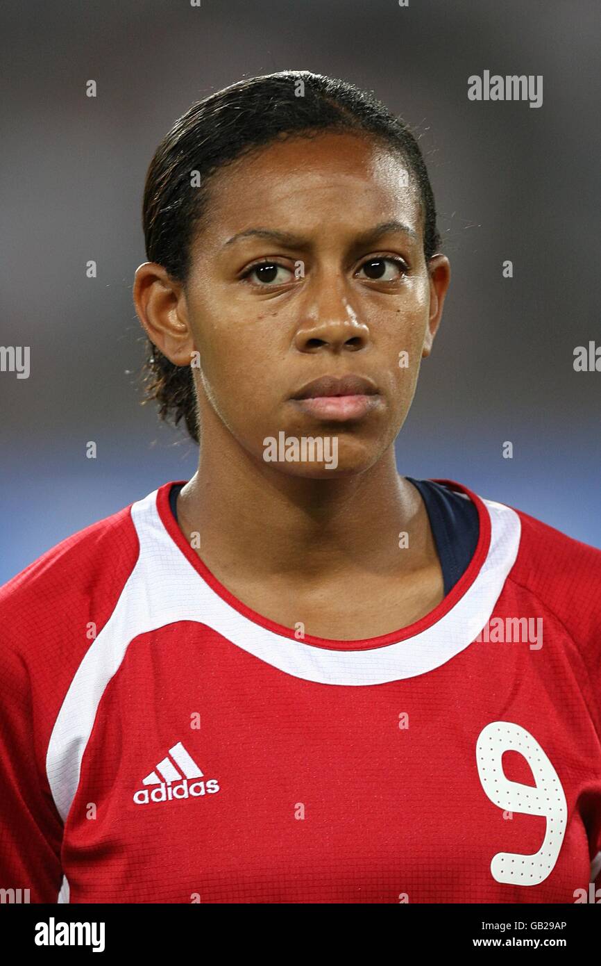 Olympische Spiele - Olympische Spiele In Peking 2008 - Tag Vier. Candace Chapman, Kanada Stockfoto