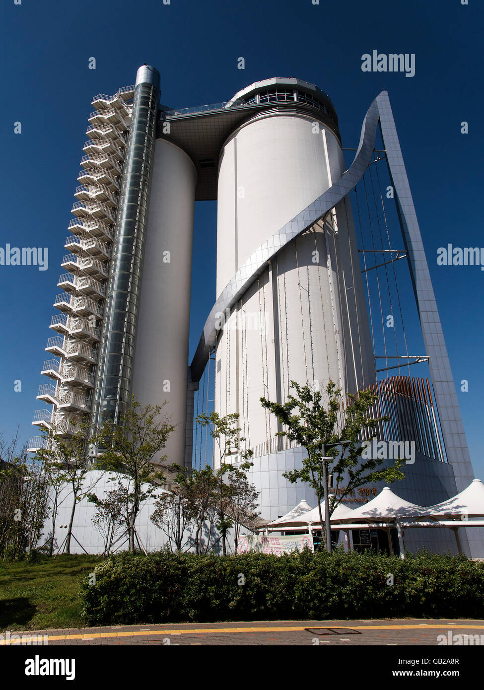 Sky Tower auf Expo Compound in Yeosu, Provinz Jeollanam-Do, Südkorea, Asien Stockfoto