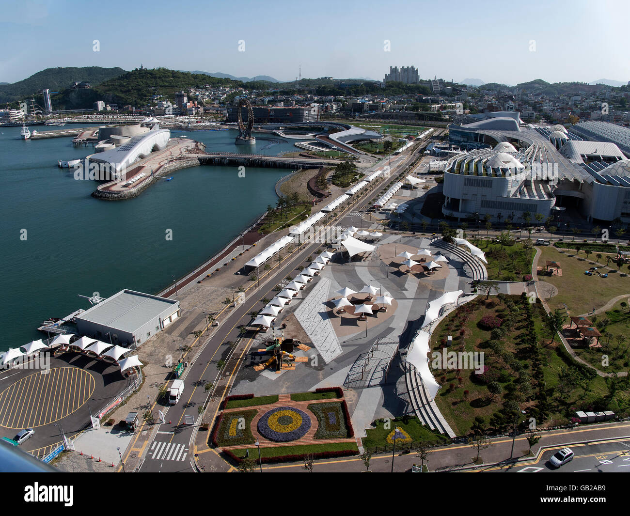 Expo Compound in Yeosu, Provinz Jeollanam-Do, Südkorea, Asien Stockfoto