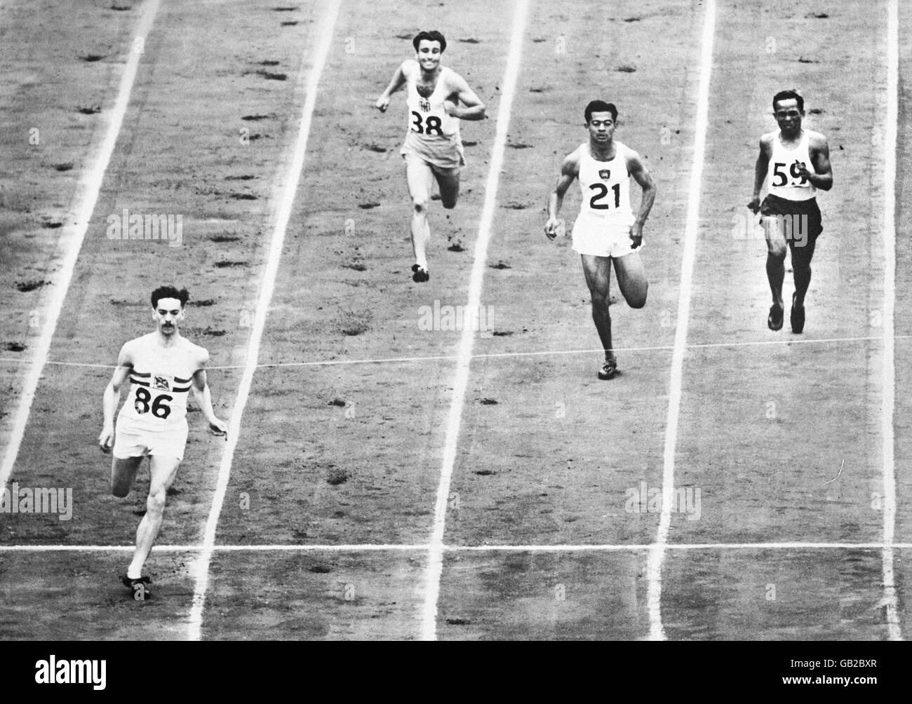 Olympischen Spiele in London 1948 - Leichtathletik - 200m - Wembley Stockfoto