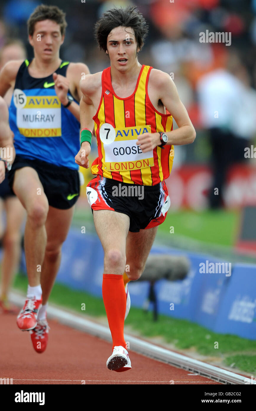 Great Britian's Mitch Goose tritt in den Men's 3000m Under an 20 im Crystal Palace National Sports Center Stockfoto
