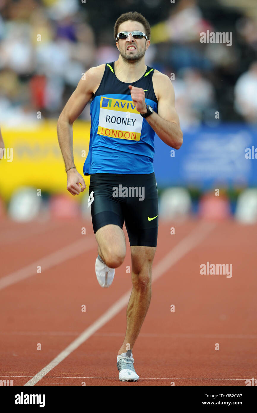 Leichtathletik - Aviva London Grand Prix - Crystal Palace National Sports Centre. Der britische Märtyrer Rooney tritt in den 400 m der Männer im Crystal Palace National Sports Center an Stockfoto