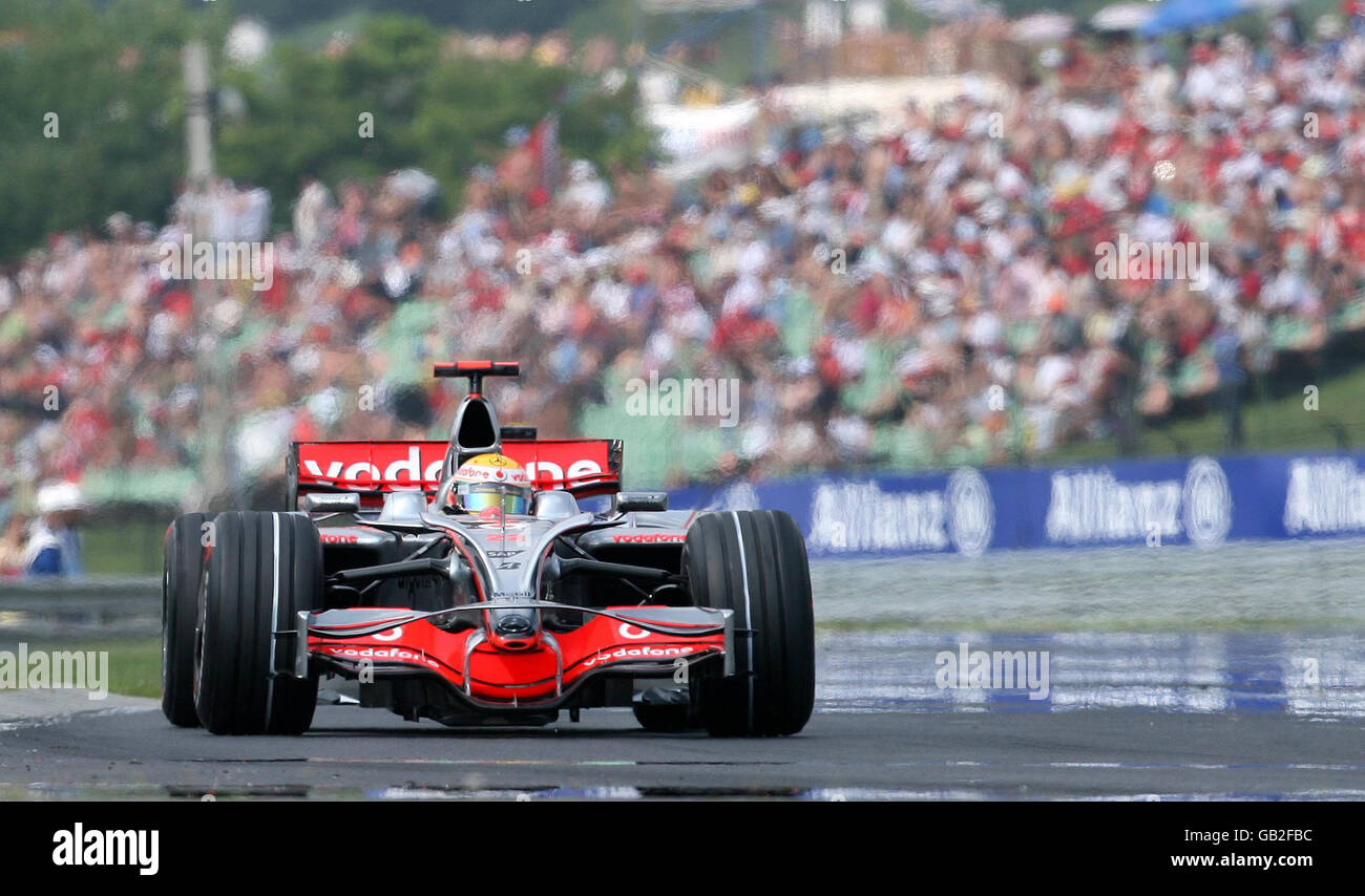 Formel-1-Motorsport - Großer Preis Von Ungarn - Qualifying - Hungaroring. Lewis Hamilton im Qualifying beim Hungaroring, Budapest, Ungarn. Stockfoto