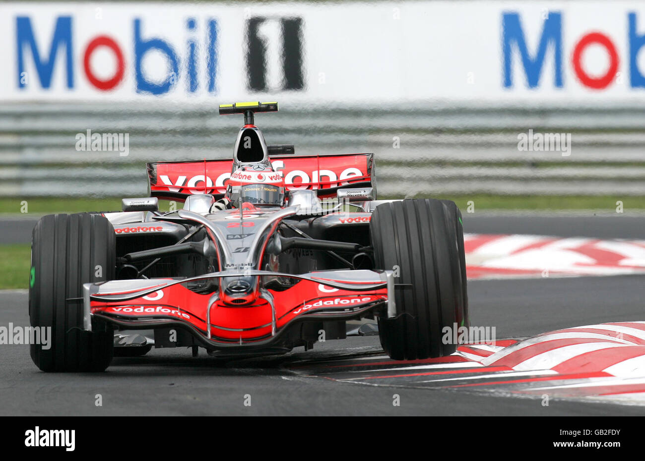 Der Finnländer Heikki Kovalainen im Qualifying beim Hungaroring, Budapest, Ungarn. Stockfoto
