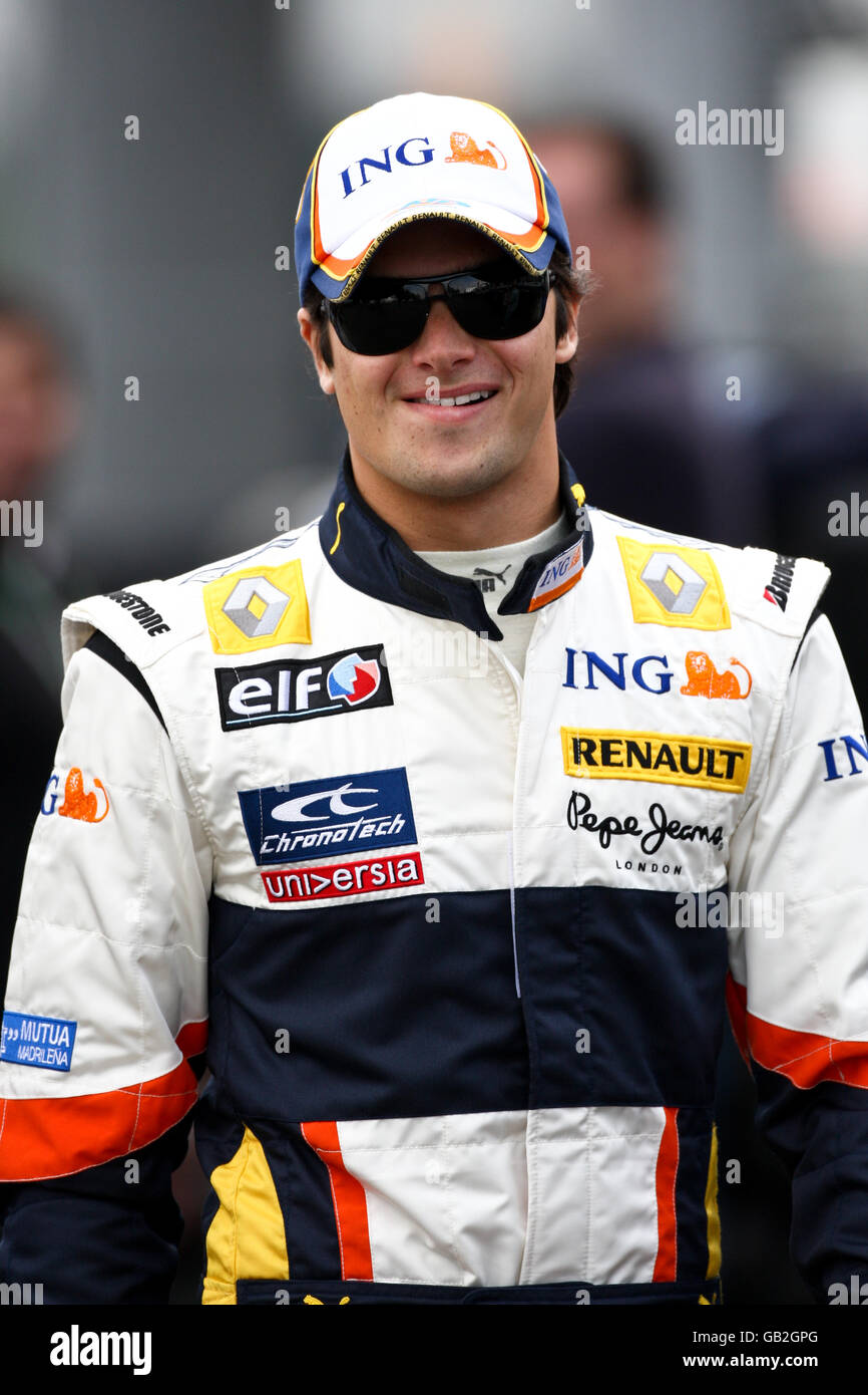 Formel-1-Autorennen - Großer Preis Von Frankreich - Trainingstag - Magny Cours. Nelsinho Piquet, Renault Stockfoto