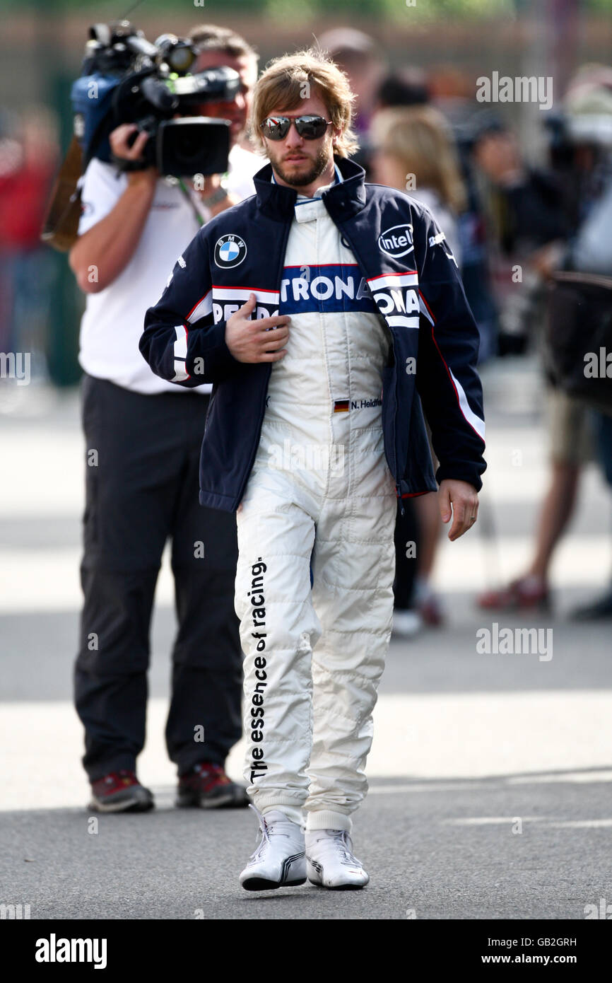 Formel-1-Autorennen - Großer Preis Von Frankreich - Trainingstag - Magny Cours. Nick Heidfeld, BMW sauber Stockfoto