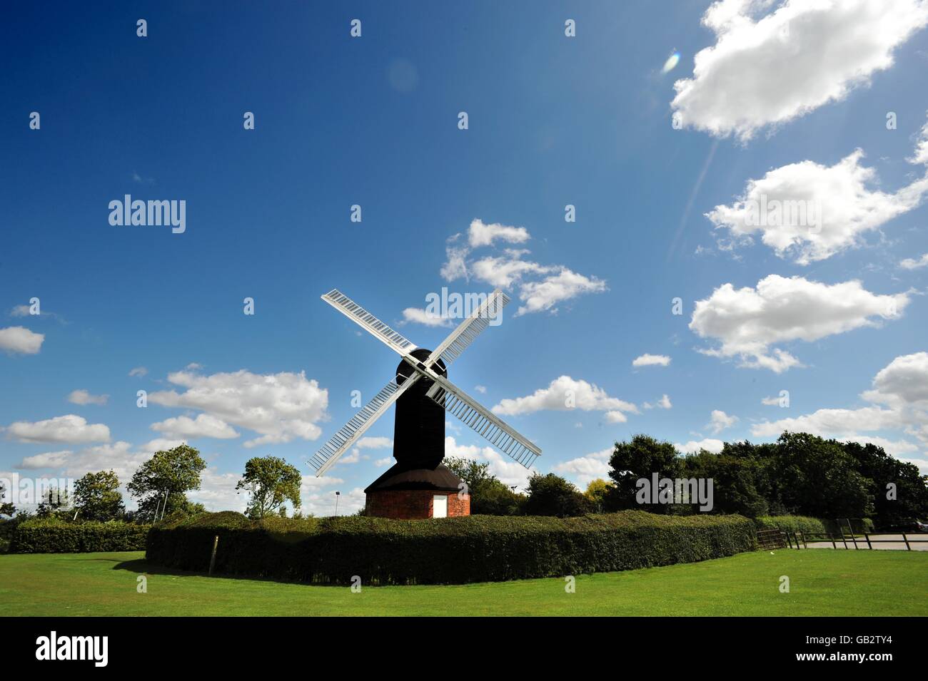 Gebäude und Wahrzeichen - Post 19. Jahrhundert Windmühle - Mountnessing, Essex Stockfoto