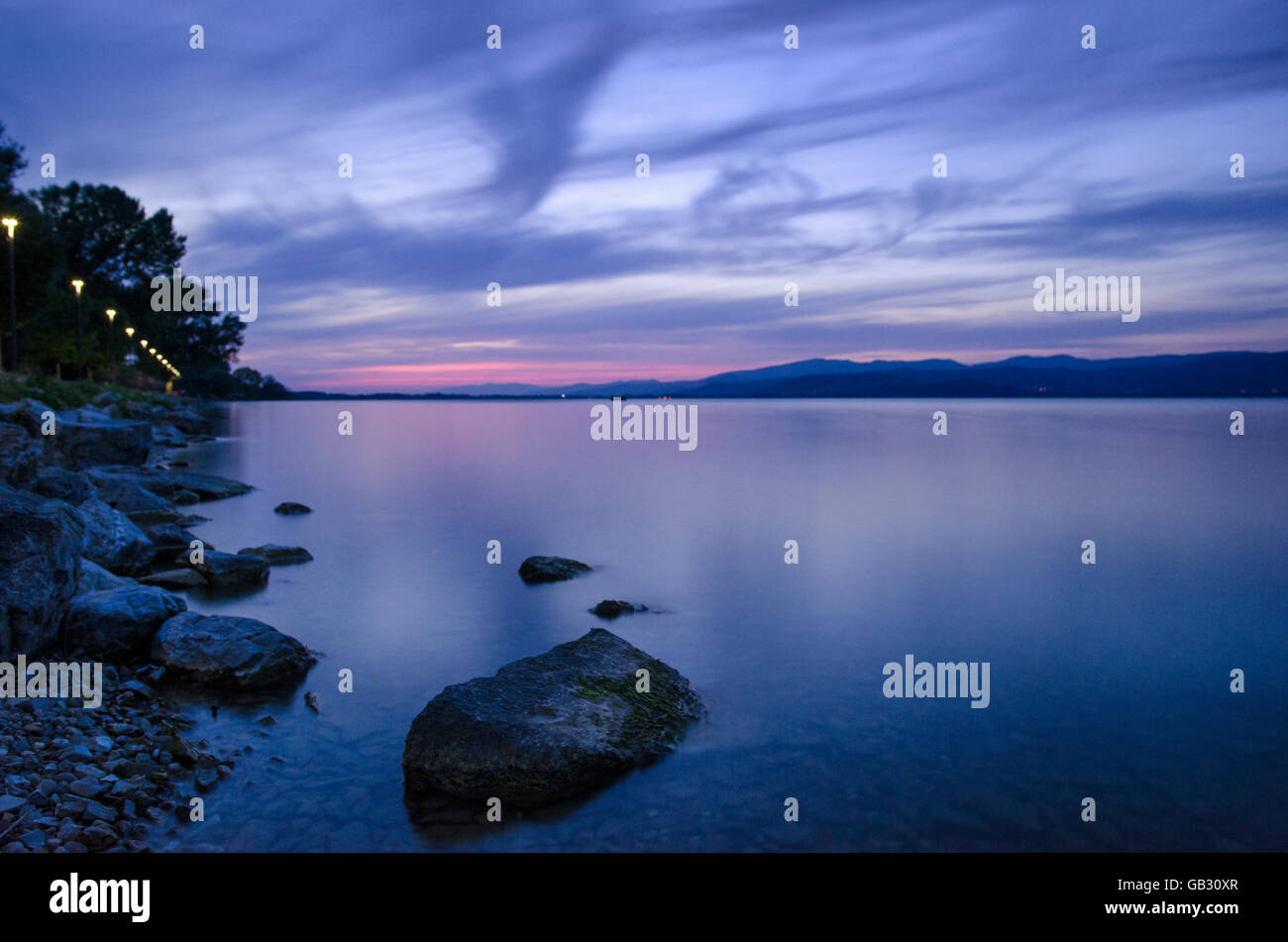 Lago Trasimeno (Umbrien-Italien) Stockfoto