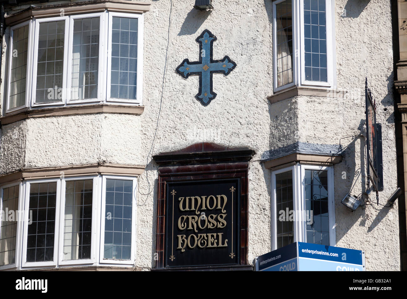 Die Union Kreuz Hotel, Halifax, West Yorkshire, Großbritannien Stockfoto