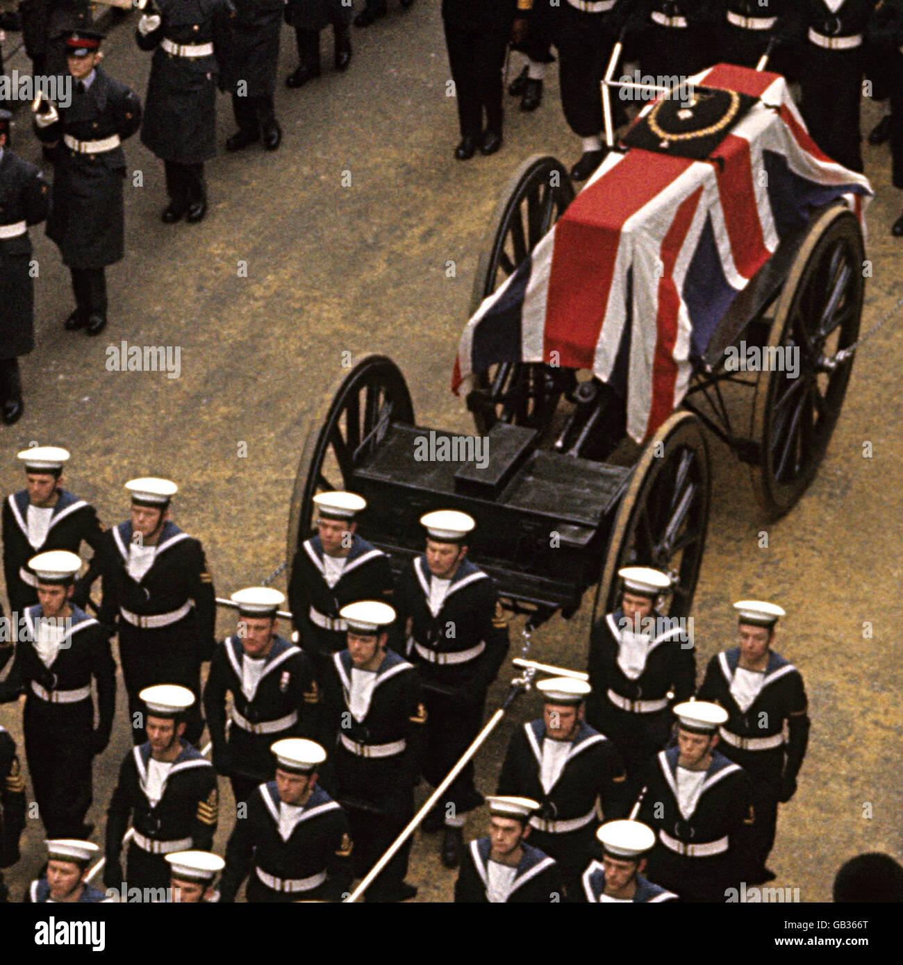 Politik - staatliche Begräbnis von Sir Winston Churchill - London Stockfoto