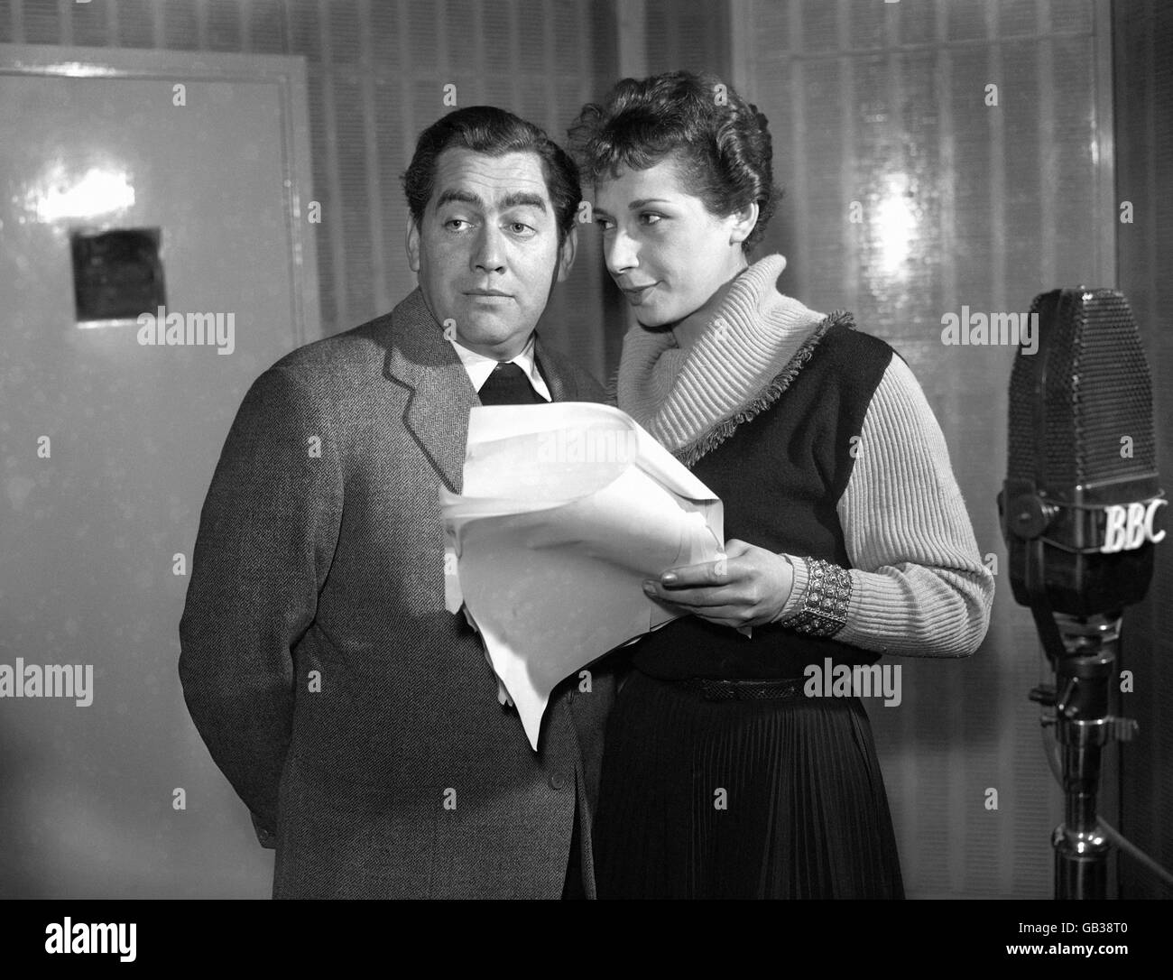 Britische Entertainment - Comedy - Tony Hancock - Radio - London - 1956 Stockfoto