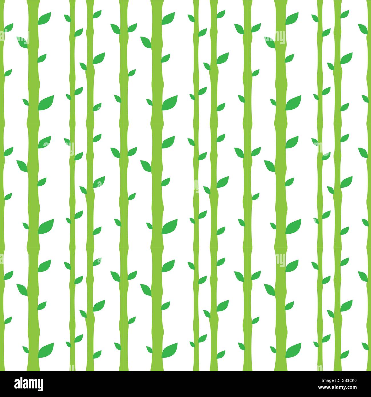 Grünen Efeu nahtlose Muster auf weißem Hintergrund Stock Vektor