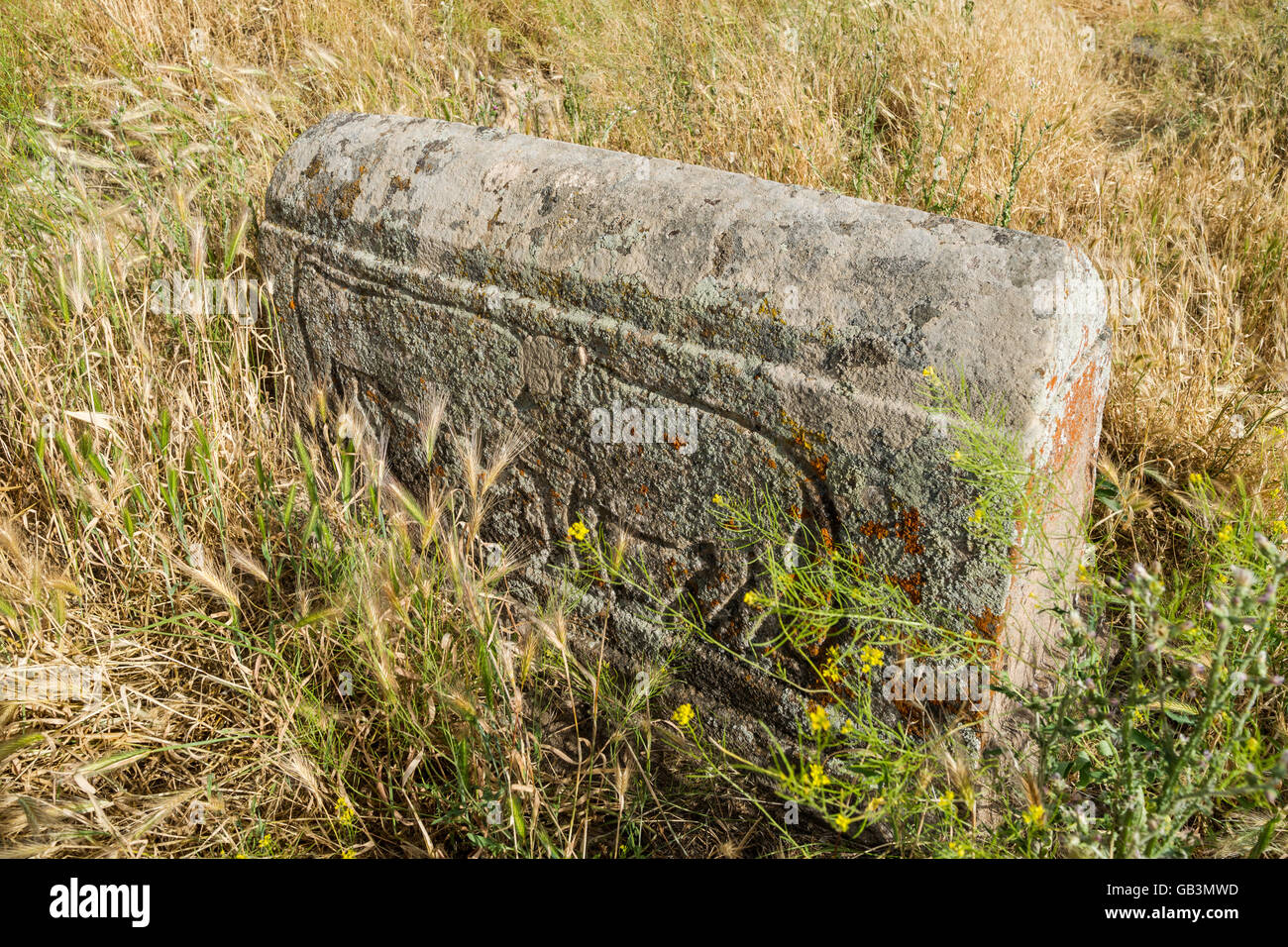 Friedhof der Kirche Surb weniger von Areni. Armenien Stockfoto