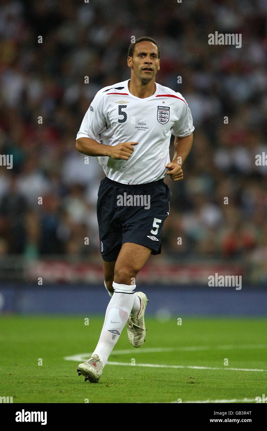 Fußball - International freundlich - England gegen Tschechien - Wembley Stadion. Rio Ferdinand, England Stockfoto