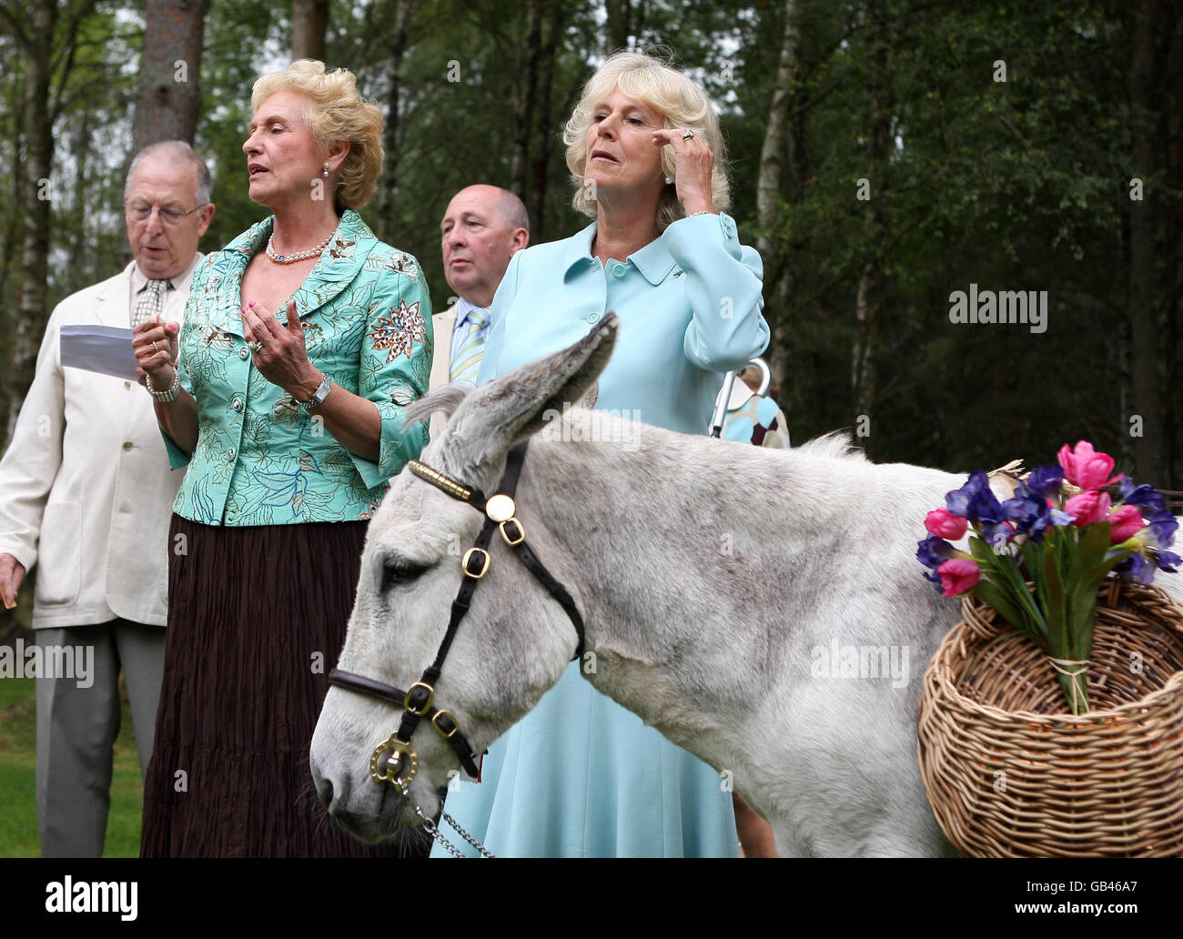Herzogin besucht Gartenfest Stockfoto